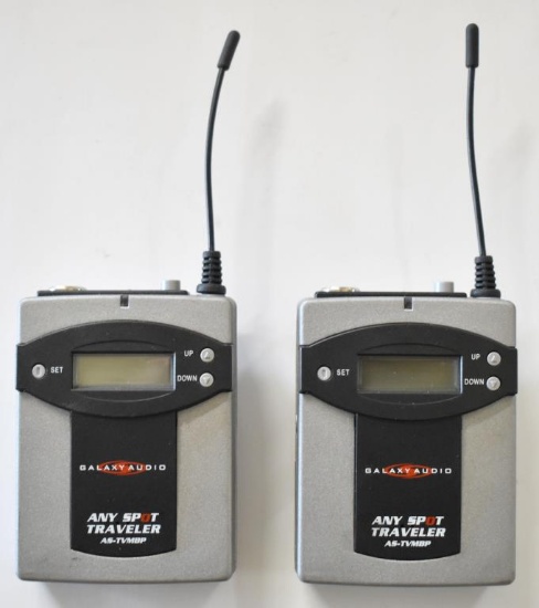 TWO GALAXY AUDIO AS-TVMBP TRAVELER BODYPACKS