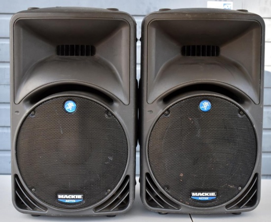 TWO MACKIE SRM450 ACTIVE SPEAKERS