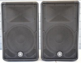 TWO YAMAHA DBR12 ACTIVE SPEAKERS