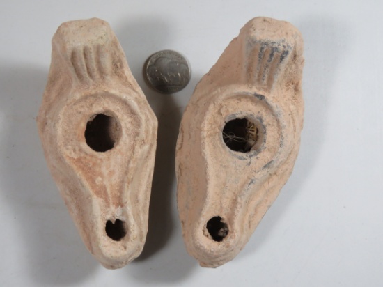 2 Oil Lamps from the Holy Land