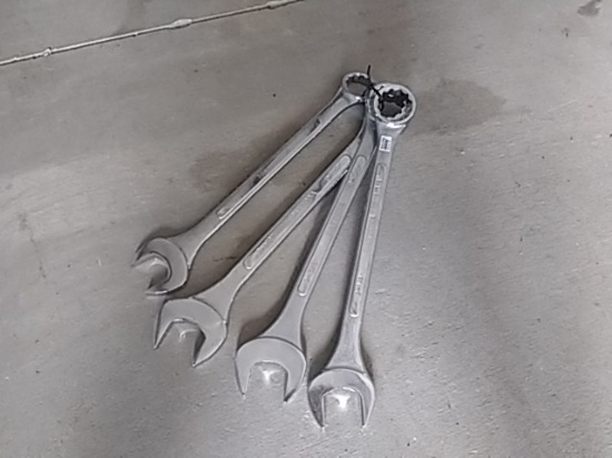 (4) LARGE WRENCHES, 2-1/8'', 2-1/4'', 2-3/8'', 2-1/2''