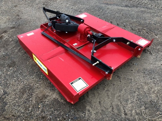 POWERLINE 5' SQUARE BACK ROTARY CUTTER, 40HP GEARBOX, PTO DRIVEN, TO FIT 3P