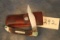292. Schrade Old Timer Folding Knife w/ Leather Belt Case