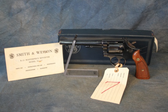 7. S&W Mod. 17-3 Masterpiece 6” Blue NIB Orig. Docs SN: 1K4712