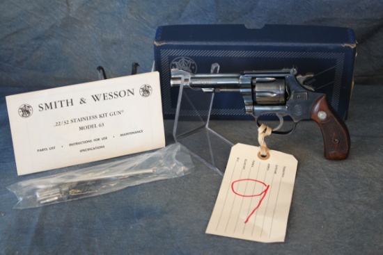 9. S&W Mod. 63 .22 Kit Gun .22LR Flat Latch 4” Blue