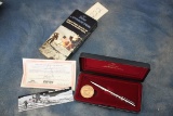 222. Fisher Space Pen w/ Box, Case & Apollo 11 Medallion