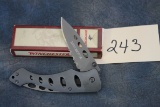 243. Win. Cipher Serrated Pocket Knife