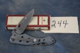 244. Win. Cipher Serrated Pocket Knife