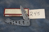 245. Win. Cipher Serrated Pocket Knife