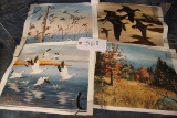 368. Set of 4 Bird Hunting Prints, Maynard Reese