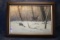 50. Winter Scene Deer Painting C Summey Approx. 44”x32”