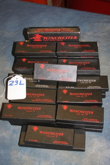23L. Lot of Winchester Pocket Knife Boxes