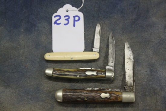 23P. Winchester Pocket Knives (3x)