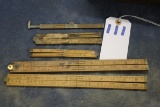 111. Winchester & Other Wooden Folding Rulers (X5)