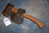 143. Winchester Hatchet w/ Leather Sheath