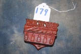 179. Winchester Cast Iron Wall Pocket/Match Holder