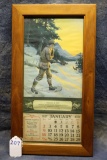 207. Winchester 1927 Framed Calendar