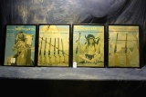 209. Winchester Native American Framed Poster Set (4X)