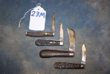 23M. Winchester Pocket Knives (4x)