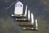 23N. Winchester Pocket Knives (4x)