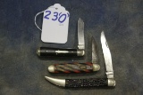23O. Winchester Pocket Knives (3x)