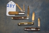 23Y. Remington Pocket Knives (4X)