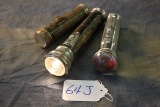 64J. (3) Winchester, Ever Ready & MCO Flashlights (X3)