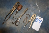 84. Lot of 4 Tools (2) Win Pliers, Coca-Cola Opener, Keen Kutter Scissors, Win Punch (X4)