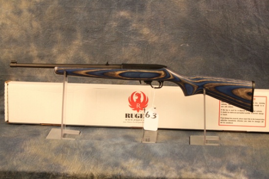 63. Ruger 10/22 Blue Lam. Youth Matte Finish SN:35497873