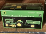 153. John Deere Mod. 11 Garden Tractor w/ Wagon Precision Series, NIB!