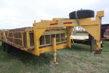 Set of Symons 32” Short Wall Forms w/ 1985 24’ GN Flatbed Trailer (Complete Outfit) CN:991