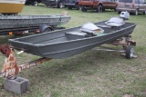 Jon Boat w/ Mariner 4 Outboard & Trailer CN3530
