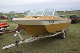 Fabuglas Runabout, 115HP Mercury Outboard, Clean Interior, Good Upholstery,