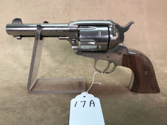 17A. Ruger Vaquero .44-40, Nickel Finish & Walnut Grips SN:55-50529