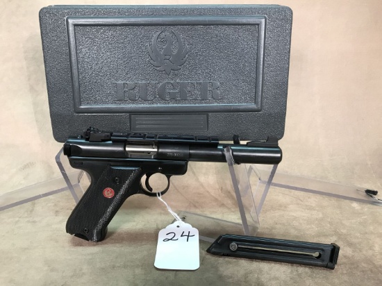 24. Ruger Mark III Target .22LR, (2) Mags & Case SN:273-20783