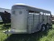 83. 1972 WW 16’ Stock Trailer Swing/Slide Rear Door, Good Floor CN: 2163