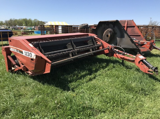 39. Hesston 1120 9’ Haybine, Roller Conditioner CN: 4821