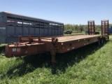 104 Belshe 10-Ton 8‘x35‘ Equipment Trailer 6’ Dove, HD Ramps w/ Springs, Air Brakes, Pintle Hitch CN