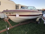 257. 1977 Wellcraft 196 Runabout Mercruiser 898 Inboard Motor Enclosed Front, Rough w/ Trailer CN: 4