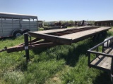 82. 8 1/2‘x26‘ Flatbed Trailer, 4MH Axles, Flat Deck, Open Middle Deck, HD Jack CN: 3445