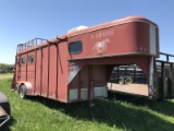 98. 2000 Calico 3-Horse Slant, Rear Tack Storage, Front Changing Room w/ Sink, Roof AC & Lights, Roo