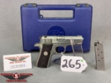 265. Colt Mark IV Series 80, Gov't Mod, Mustang, .380 Auto, Stainless, Hard Case SN:RS25652