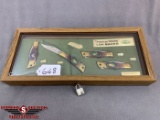 648. Camillus Am. Wildlife Lock-Back Knife Set w/ Display Case