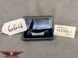 664. Buck Ultima 1 Mother of Pearl Knife in Pres. Case