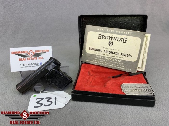 331. Browning “Baby Browning” 6mmx35/.25 Auto "Vest Pocket"