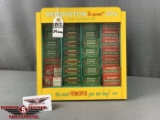 1012. Rem. High-Speed .22 Store Counter Display Case w/ 39 Vintage Boxes of Ammo (1X)