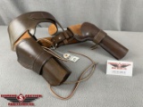 1025. Am. Sales Mfg. 36” .44-40 Cal. Double Leather Belt/Holster