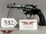 382. Colt Police Positive .38 Spl. 4” Barrel, Re-Blued, Very Clean SN:43224