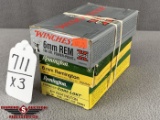 711. Rem. & Win. 6mm REM 100gn, 20 Rnd. Boxes (3X) 
