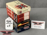 904. Fed/Win/Hornady, .30-06 Spfd. 110, 150 & 180gn, 20 Rnd. Boxes (5X)